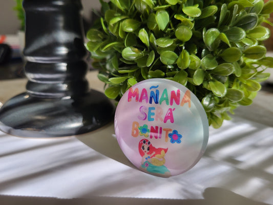 Manana Sera Bonito| Phone Grip| iPhone Samsung Holder| Bridesmaid| Karol G Quote| Gift for Her| Mother's Day| Phone Accessories