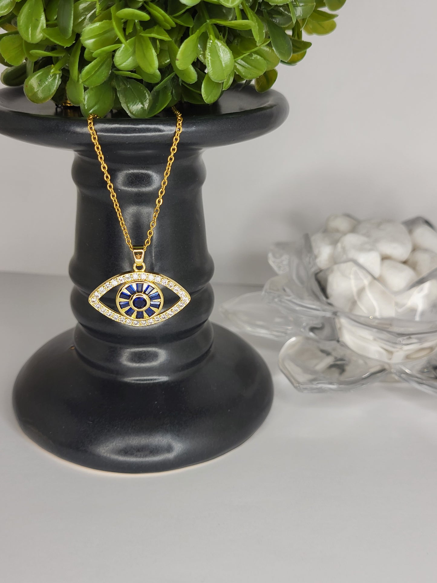 Blue Eye of Defense Necklace