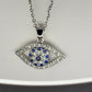 Oval Evil Eye Necklace