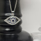 Oval Evil Eye Necklace