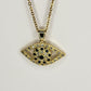 Oval Evil Eye Necklace