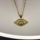 Oval Evil Eye Necklace