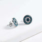 Evil Eye Necklace in Stainless Steel, Perfect Gift for Her, Protection Charm, Silver Necklace, Earring Set