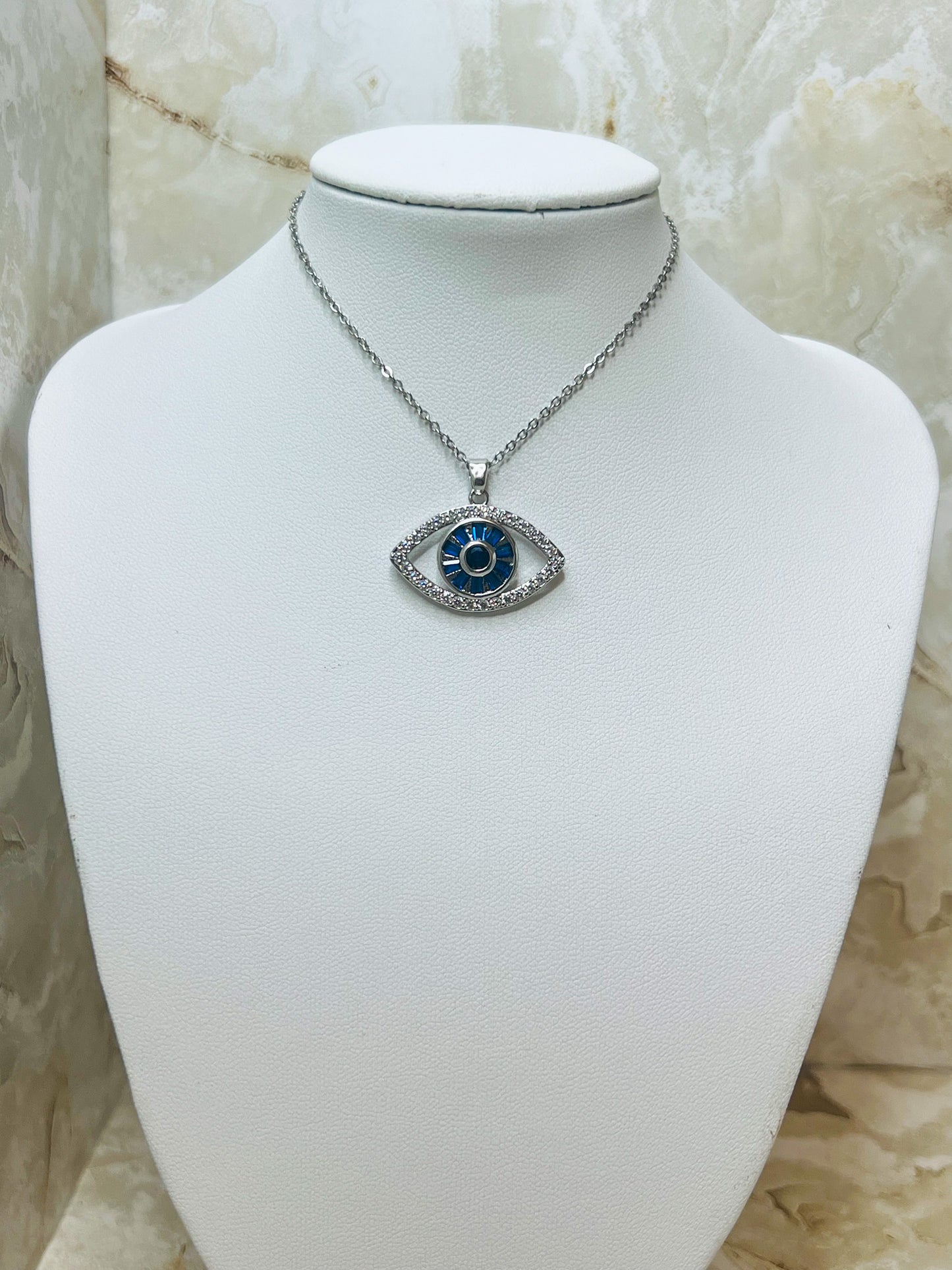 Blue Eye of Defense Necklace