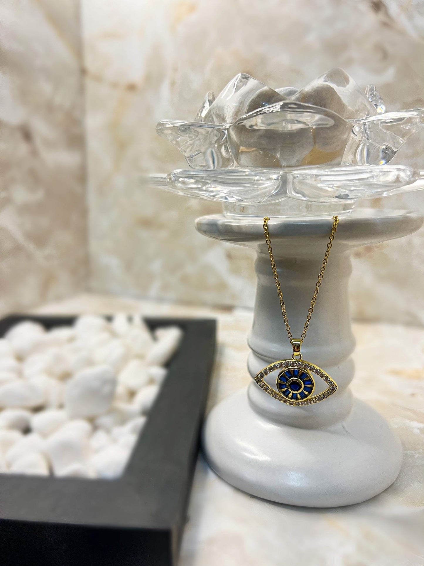 Blue Eye of Defense Necklace