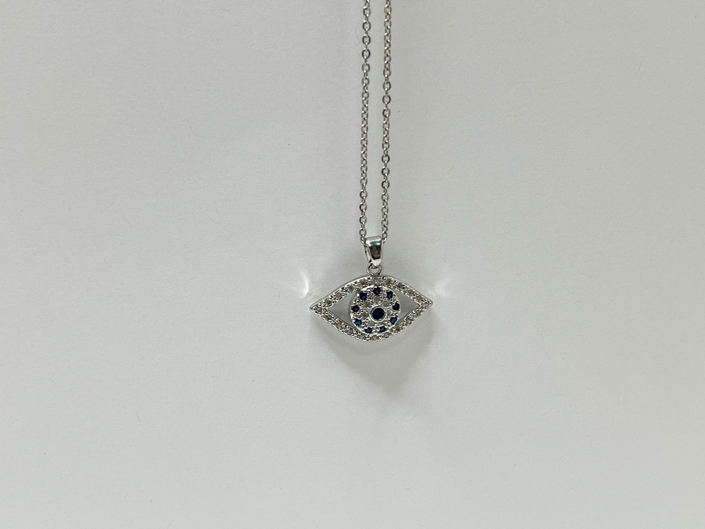 Oval Evil Eye Necklace