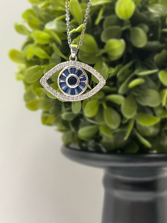 Blue Eye of Defense Necklace